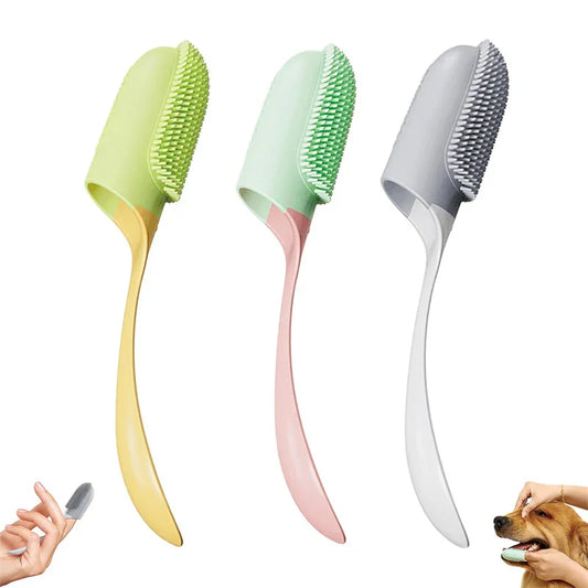 Silicone Finger Toothbrush for Dogs and Cats - Pet Dental Care Tool