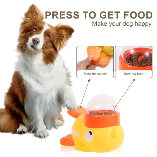 Interactive Dog Puzzle Feeder - Smart Slow Feeding Bowl with Treat Dispenser