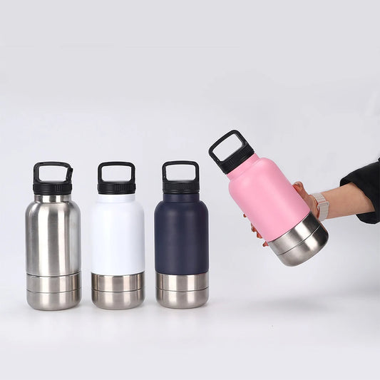 3 in 1 Dog Travel Water Bottle - Portable Hydration Solution for Outdoor Adventures
