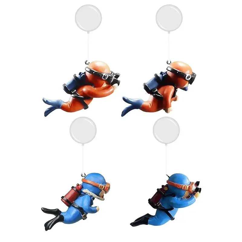 Floating Astronaut Diver Aquarium Ornament - Unique Fish Tank Decoration