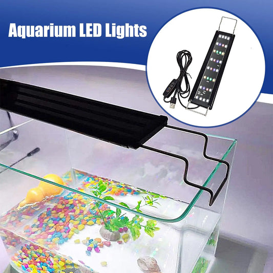 Full Spectrum LED Aquarium Light - 10-Level Brightness Control for Stunning Fish Tanks