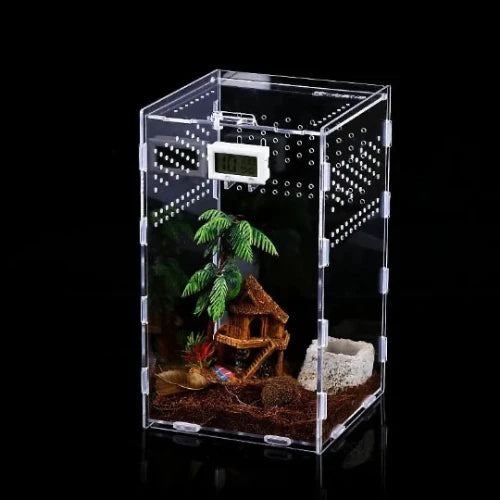 Reptile Terrarium - Transparent Habitat & Breeding Enclosure