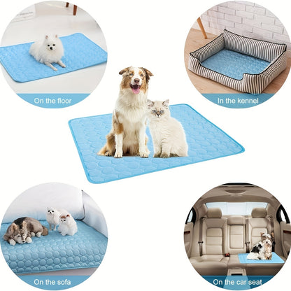 Premium Dog Cooling Mat - Ice Silk Pet Cooling Pad for Hot Weather Relief