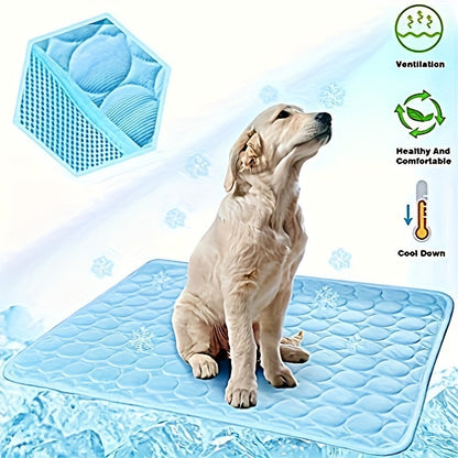 Premium Dog Cooling Mat - Ice Silk Pet Cooling Pad for Hot Weather Relief