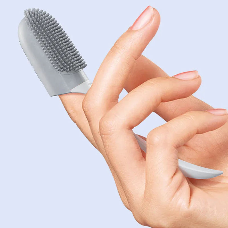 Silicone Finger Toothbrush for Dogs and Cats - Pet Dental Care Tool