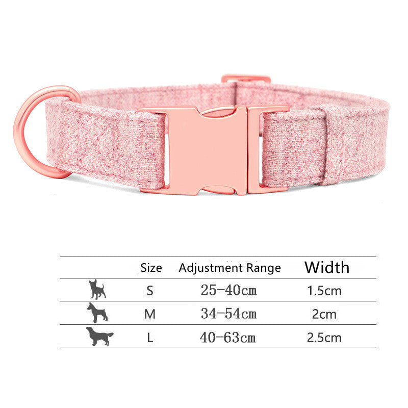 Engraved Adjustable Non-Woven Dog Collar-5
