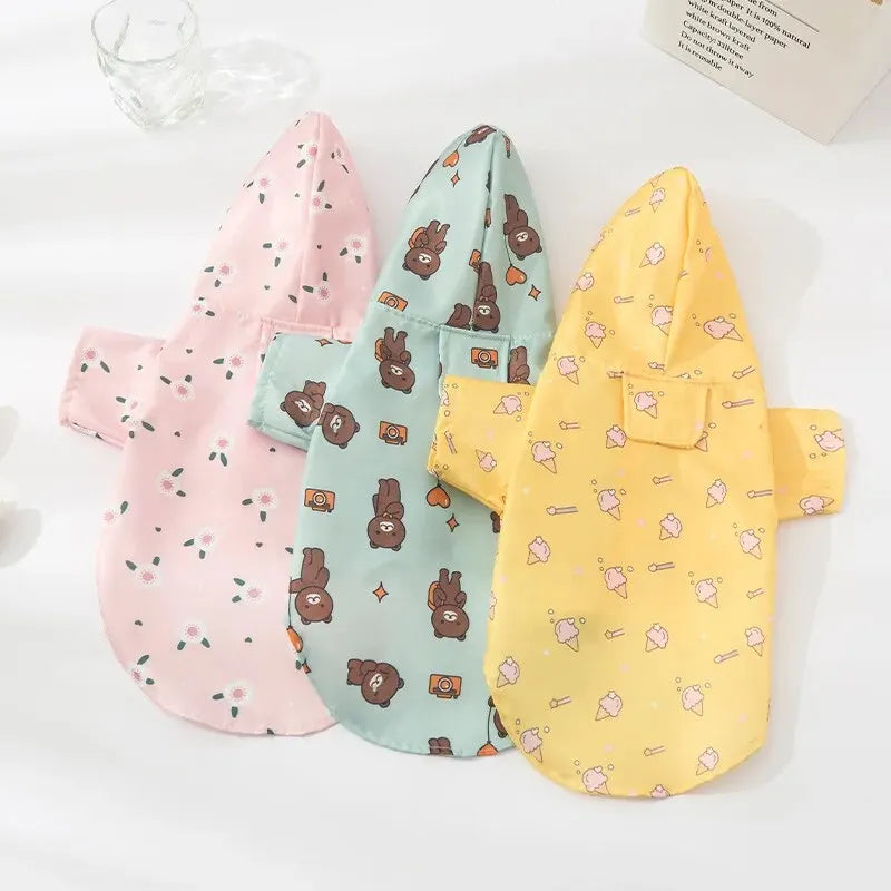 Fashionable Waterproof Dog Raincoat for Summer-2