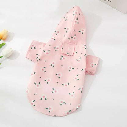 Fashionable Waterproof Dog Raincoat for Summer-5