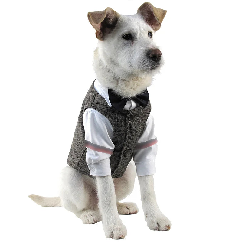 Premium Dog Vest Suit - Formal Wedding Party Outfit for Small Dogs & Cats