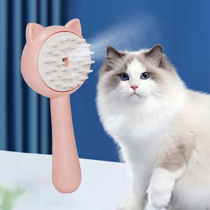 Multifunctional Steam Cat Grooming Brush-3