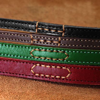 Premium Genuine Leather Dog Leash - Heavy-Duty Lead for Medium to Large Dogs | Petziverse