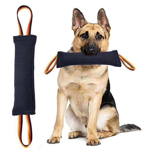 Premium Jute Dog Tug Toy - Dual Handle Training & Interactive Play Toy | Petziverse