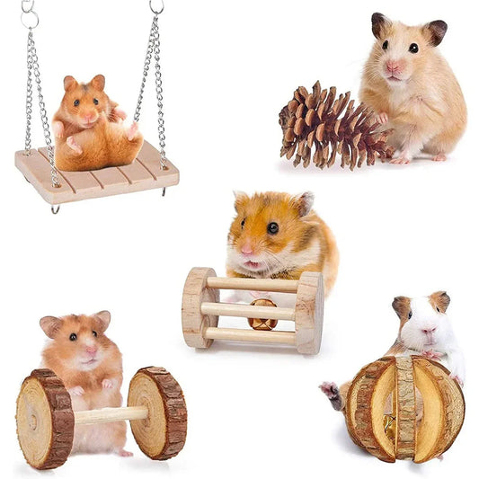 Hamsters Rabbit Guinea Pig Parrot Play Set