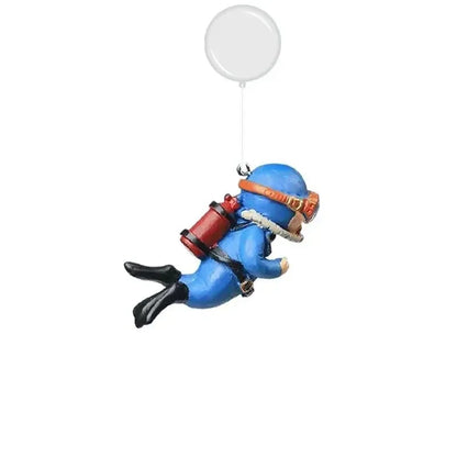 Floating Astronaut Diver Aquarium Ornament - Unique Fish Tank Decoration