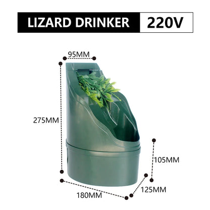 Reptile Drinking Water Filter Fountain Automatic Feeding Drinker Lizard Chameleon Snake Frog Reptiles