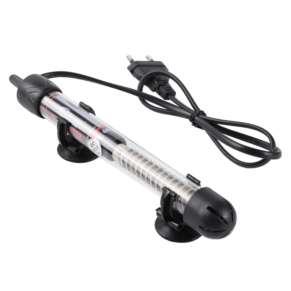 Adjustable Aquarium Heater - 25-300W Fish Tank Heating Rod with Automatic Thermostat