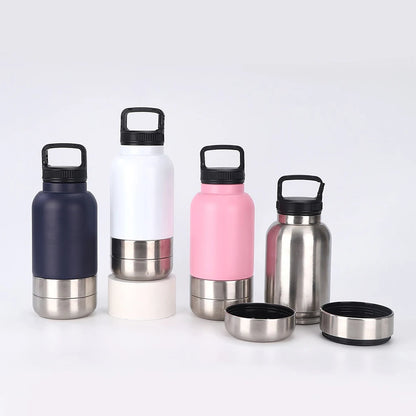 3 in 1 Dog Travel Water Bottle - Portable Hydration Solution for Outdoor Adventures