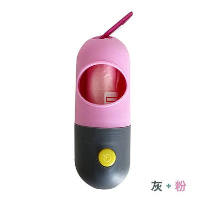 Premium LED Dog Poop Bag Dispenser - Illuminated Waste Bag System with Biodegradable Bags