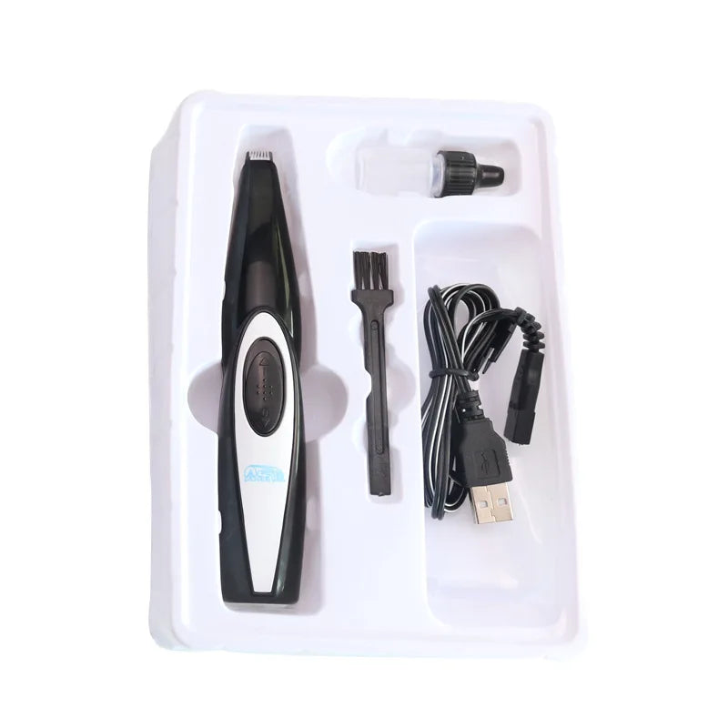 Professional Dog Grooming Clippers - USB Rechargeable Silent Pet Trimmer Kit