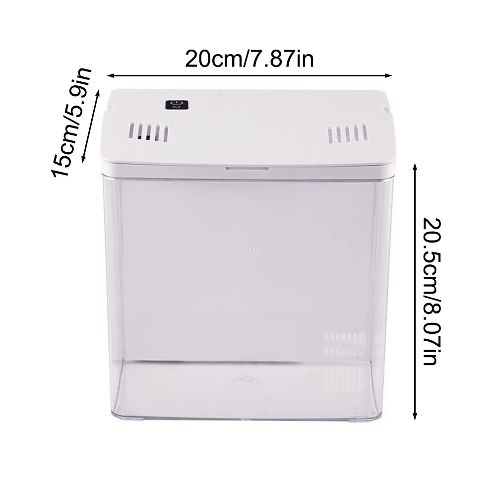 Mini Betta Fish Tank - Small Desktop Aquarium for Home & Office