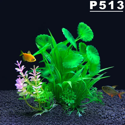 Artificial Aquarium Plants - Plastic Water Grass Fish Tank Decoration 5.5"
