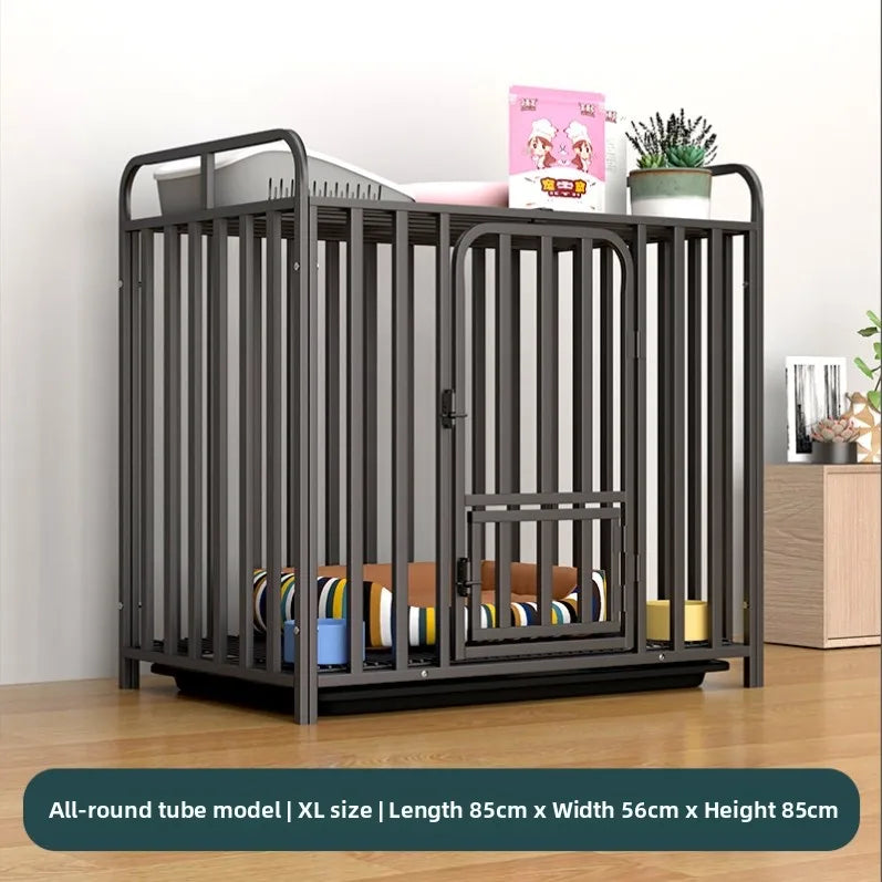 Large Indoor Dog Cage with Toilet Area - Premium Pet Enclosure for Medium to Large Dogs