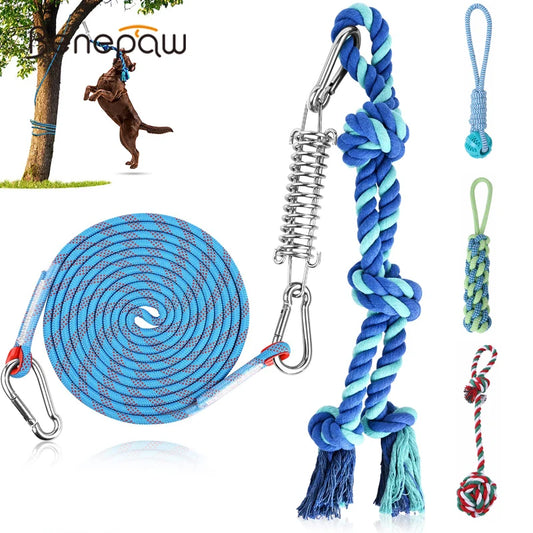 Interactive Bungee Dog Exercise Toy - Professional Spring Pole Training System