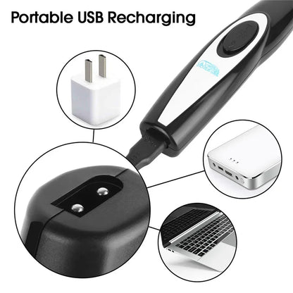 Professional Dog Grooming Clippers - USB Rechargeable Silent Pet Trimmer Kit