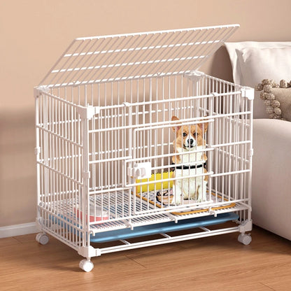 Large Indoor Dog Cage with Toilet Area - Premium Pet Enclosure for Medium to Large Dogs