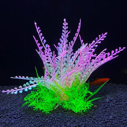 Artificial Aquarium Plants - Plastic Water Grass Fish Tank Decoration 5.5"
