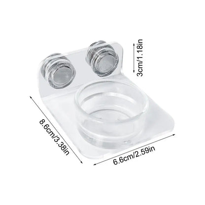 Magnetic Reptile Feeding Ledge - Suction Cup Food Station for Geckos & Lizards | Petziverse