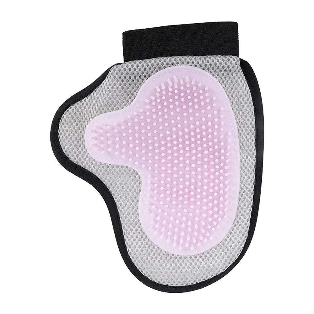 Pet Grooming Glove - Gentle Bath & Massage Brush for Cats & Dogs