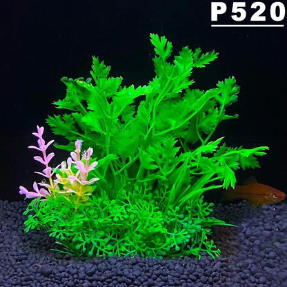 Artificial Aquarium Plants - Plastic Water Grass Fish Tank Decoration 5.5"