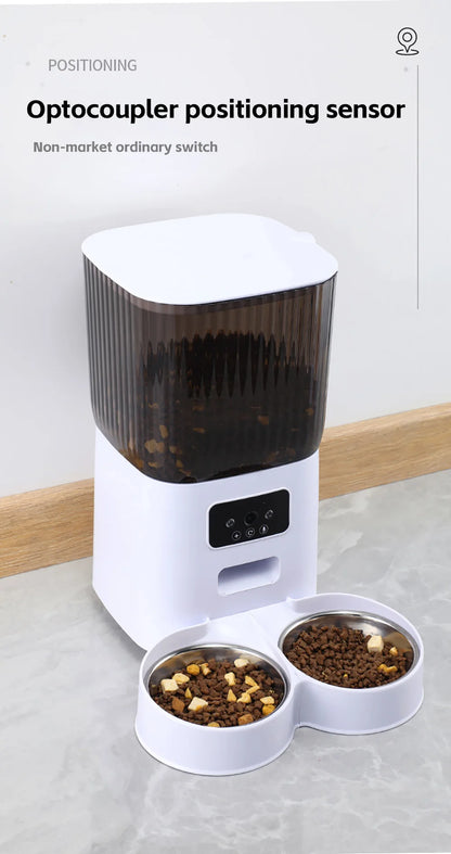 Smart Pet Feeder with HD Camera - 5L Automatic WiFi Food Dispenser System