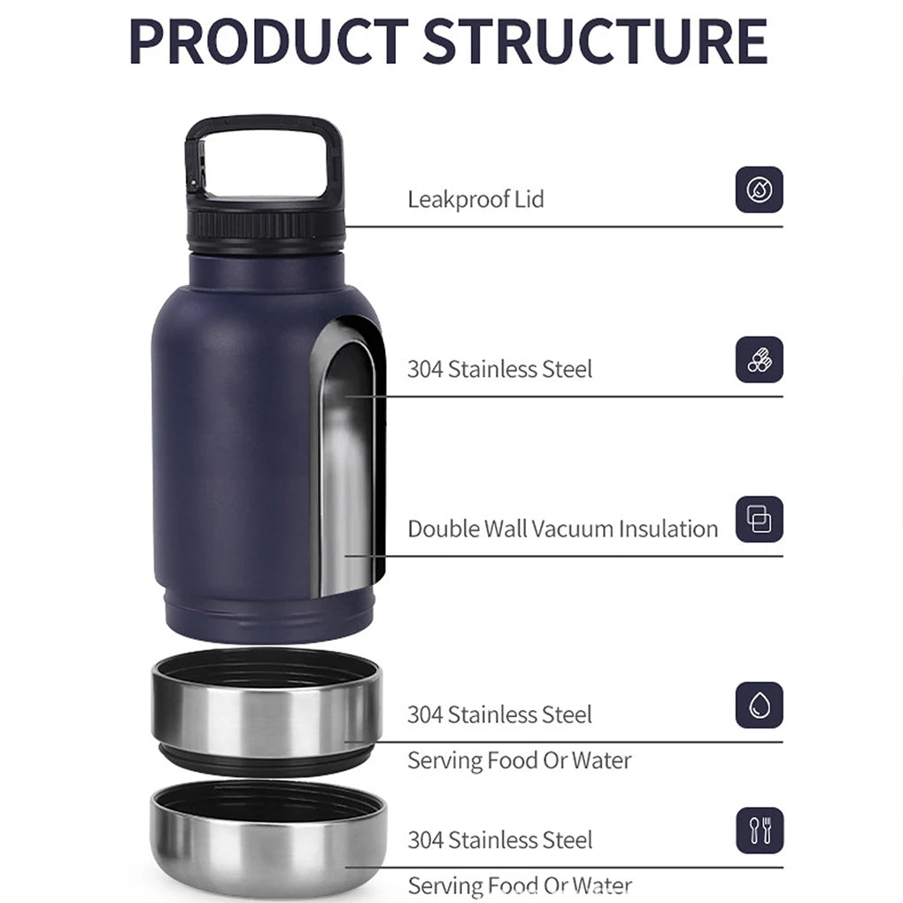 3 in 1 Dog Travel Water Bottle - Portable Hydration Solution for Outdoor Adventures