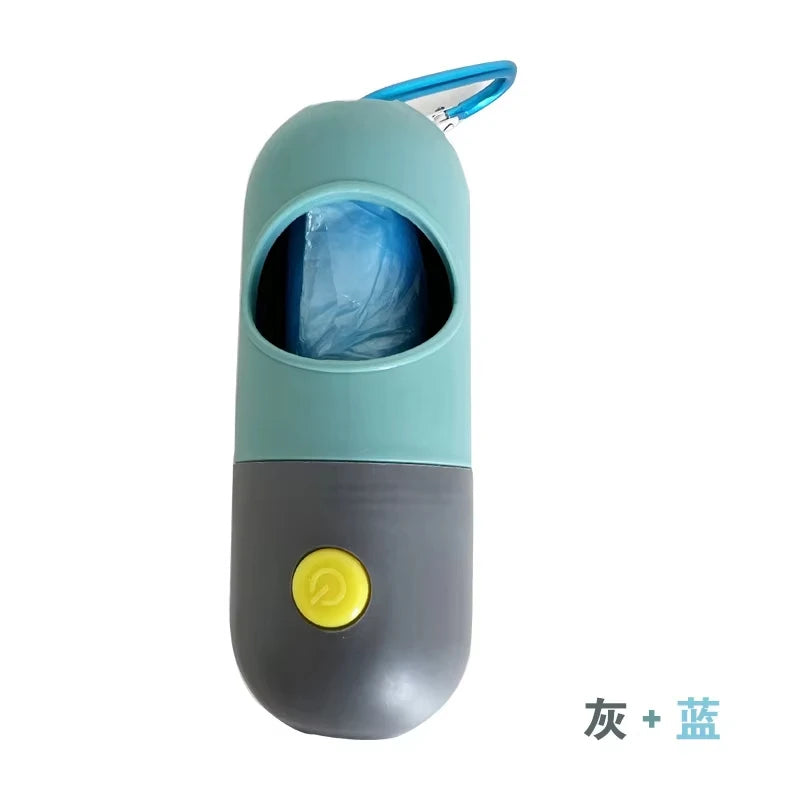 Premium LED Dog Poop Bag Dispenser - Illuminated Waste Bag System with Biodegradable Bags