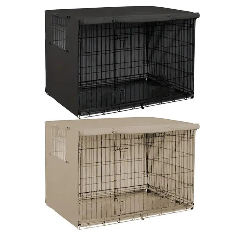 Waterproof Pet Crate Cover - Oxford Windproof Dog Kennel Cover for Indoor Use
