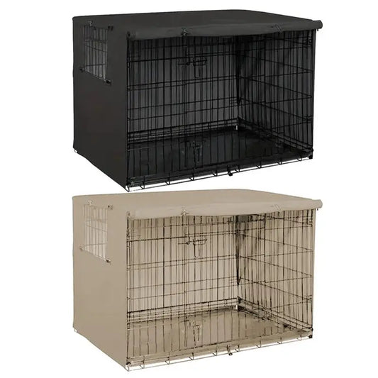 Waterproof Pet Crate Cover - Oxford Windproof Dog Kennel Cover for Indoor Use