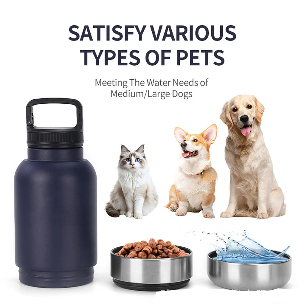 3 in 1 Dog Travel Water Bottle - Portable Hydration Solution for Outdoor Adventures
