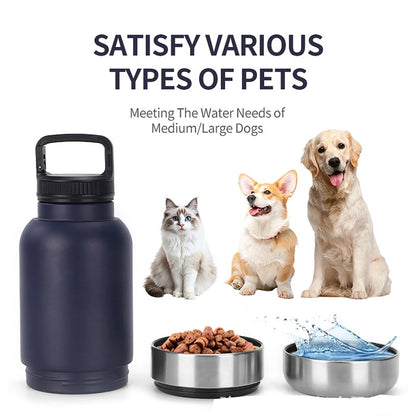 3 in 1 Dog Travel Water Bottle - Portable Hydration Solution for Outdoor Adventures