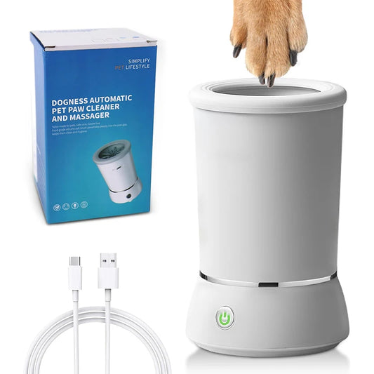 Premium Automatic Pet Paw Washer - Electric Foot Cleaner & Massager System
