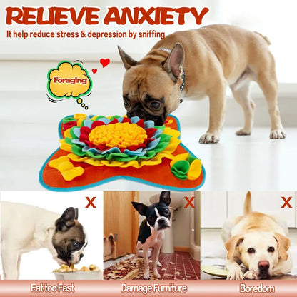 🐕 Premium Dog Snuffle Mat - Interactive Feeding Puzzle by Petziverse