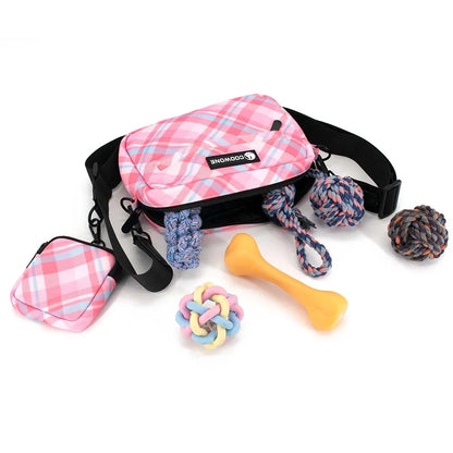 Waterproof Dog Treat Pouch - Training Bag with Built-in Poop Dispenser | Petziverse