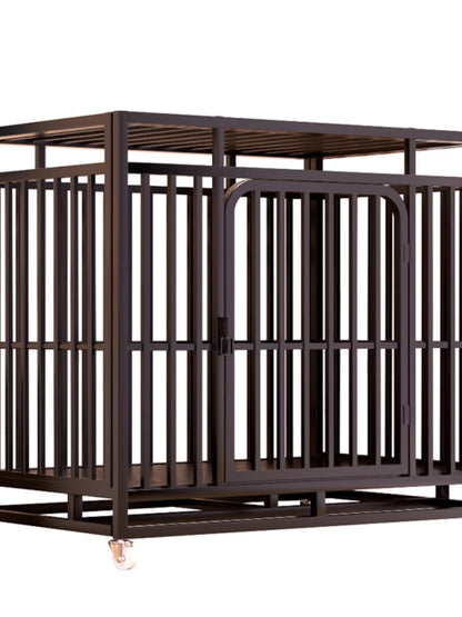 Large Indoor Dog Cage with Toilet Area - Premium Pet Enclosure for Medium to Large Dogs