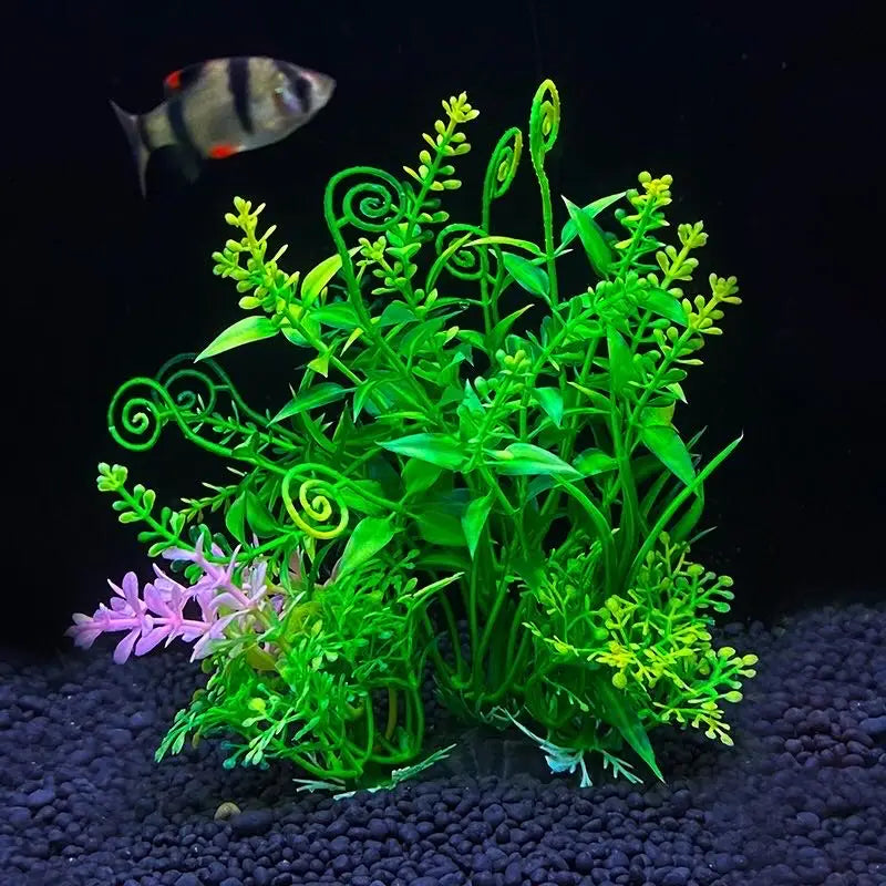 Artificial Aquarium Plants - Plastic Water Grass Fish Tank Decoration 5.5"