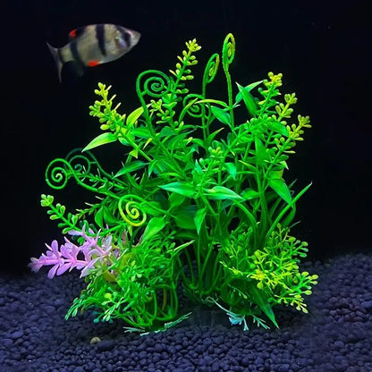 Artificial Aquarium Plants - Plastic Water Grass Fish Tank Decoration 5.5"