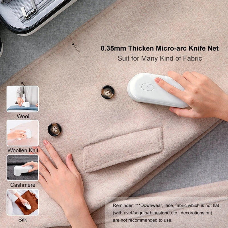 USB Rechargeable Lint Remover - Portable Fabric Shaver for Clothing & Furniture