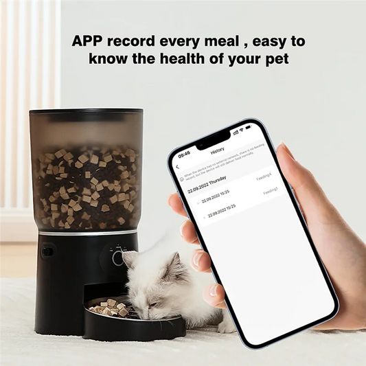 Smart WiFi Automatic Pet Feeder - 4.2L Dual Bowl App-Controlled Dispenser | Petziverse