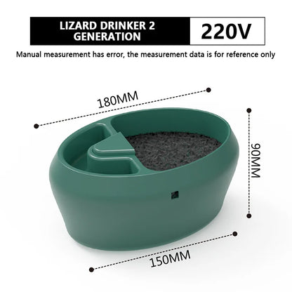 Reptile Drinking Water Filter Fountain Automatic Feeding Drinker Lizard Chameleon Snake Frog Reptiles