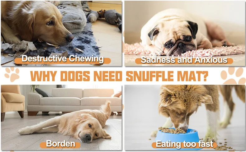 🐕 Premium Dog Snuffle Mat - Interactive Feeding Puzzle by Petziverse